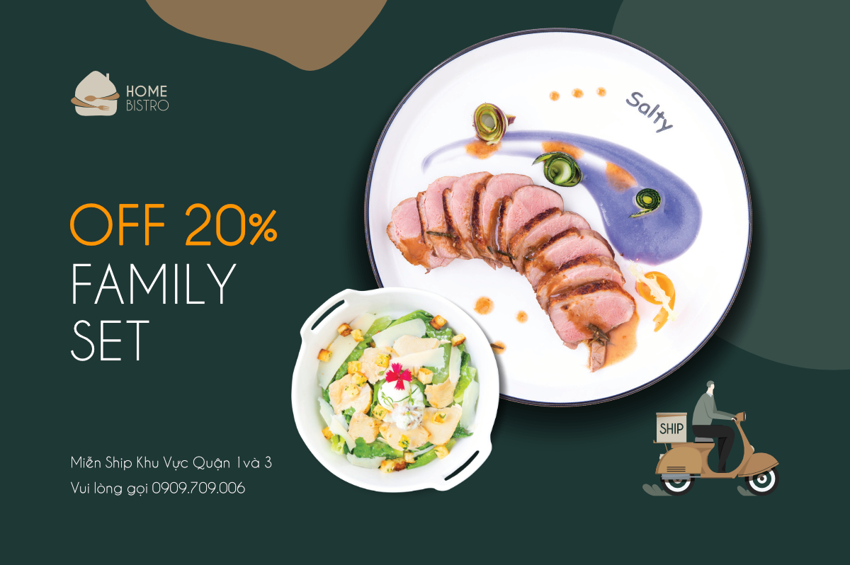 Banner family set của Home Bistro